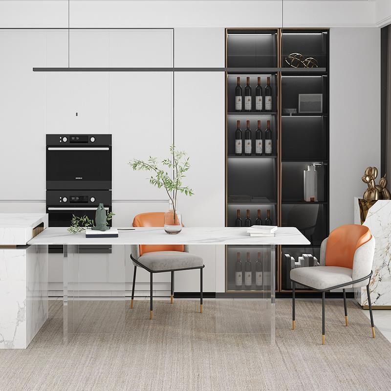 Modern Style Dining Table Rectangle Sintered Stone Double Pedestal Table for Kitchen Clearhalo ' dining_table' 'Dining Tables & Seating' 'Dining Tables' 'furn' 'furn_dining_table' 'Furniture' 'furniture_dining_table' 'Kitchen & Dining Furniture' 'kitchen&dining_furn' 'kitchen' 'kitchen_dining_table' 1200x1200_190bdfcd-73d9-4c24-a4db-9cb5fbc0e0d7