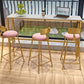 Glam Style Bar Table Metal and Marble Milk Tea Shop Bar Table with Metal Base Clearhalo 'Bar Furniture' 'Bar Tables' 'bar_tables' 'furn' 'furn_bar_tables' 'Furniture' 'furniture_bar_tables' 'Kitchen & Dining Furniture' 1200x1200_190d05ee-ca15-4b6a-b293-c73980559b48