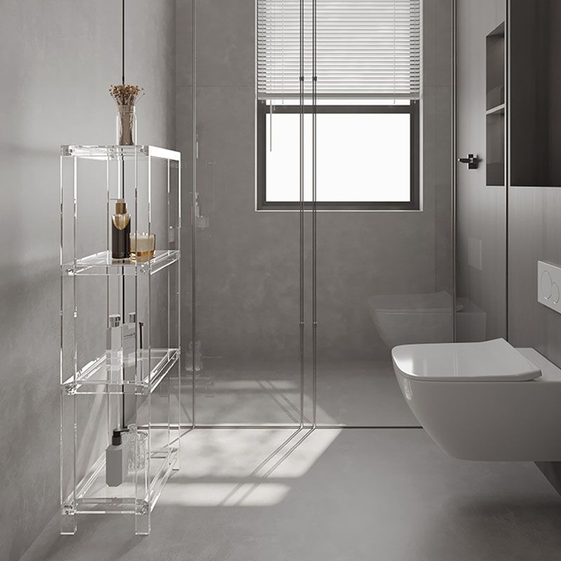 Libreria di libreria standard aperta contemporanea con scaffali