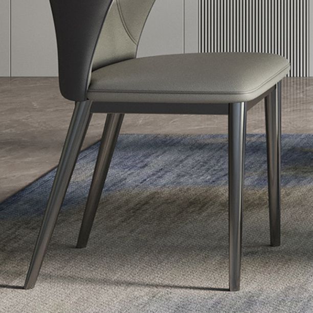 Designer Style 1/2/4/5/7 Pieces Dining Set Sintered Stone Dining Table with Leather Chairs Clearhalo 'Dining Room Sets' 'Dining Tables & Seating' 'dining_room_set' 'furn' 'furn_dining_room_set' 'Furniture' 'furniture_dining_room_set' 'Kitchen & Dining Furniture' 1200x1200_190e60ce-ca05-4ead-a4a0-5b11979e0b2d