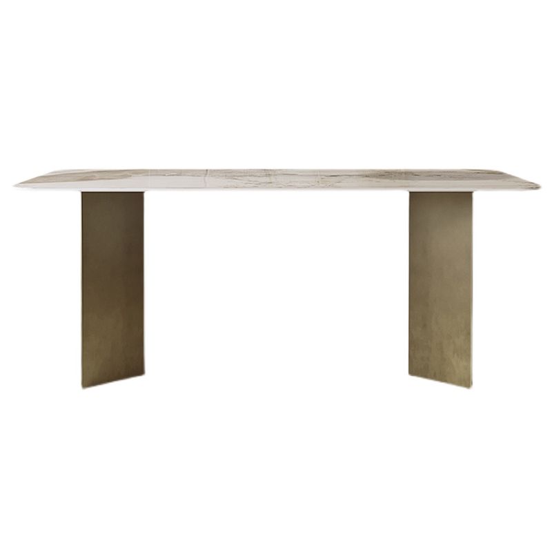 Metal Traditional Luxury Rectangle Indoor Table Sintered Stone Table for Kitchen Clearhalo ' dining_table' 'Dining Tables & Seating' 'Dining Tables' 'furn' 'furn_dining_table' 'Furniture' 'furniture_dining_table' 'Kitchen & Dining Furniture' 'kitchen&dining_furn' 'kitchen' 'kitchen_dining_table' 1200x1200_19102cca-1d04-4a30-813c-18a8c230cccb