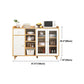 Modern Style Sideboard with Wooden Cabinets Drawers and Storage Sideboard for Dining Room