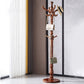 Massivholz-Garderobe, traditioneller einfacher Wohnzimmer-Boden-Kleiderbügel