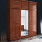 Armoire de style contemporain Armoire en bois massif placard de garde-robe avec portes et tiroir