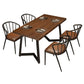 Industrial Dining Table Pine Solid Wood Table with Black Double Pedestal for Home Kitchen Dinner Clearhalo ' dining_table' 'Dining Tables & Seating' 'Dining Tables' 'furn' 'furn_dining_table' 'Furniture' 'furniture_dining_table' 'Kitchen & Dining Furniture' 'kitchen&dining_furn' 'kitchen' 'kitchen_dining_table' 1200x1200_1916ae29-63f0-4511-90e8-3f6a3446916b