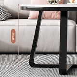 Stone Geometric Contemporary Coffee Table Cross Legs Coffee Table Clearhalo 'Coffee & Accent Tables' 'Coffee Tables' 'coffee_tables' 'furn' 'furn_coffee_tables' 'Furniture' 'Living Room Furniture' 1200x1200_1917c3b9-c84f-4b67-8743-6b137dbfc901