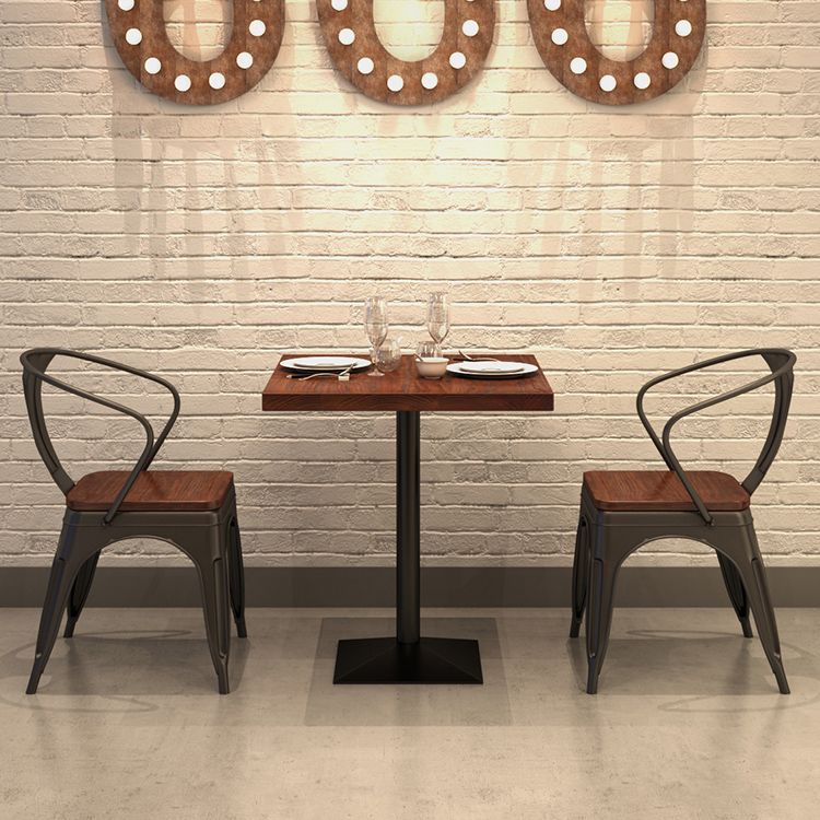 Industrial Dining Room Table Solid Wood Table with Black Base for Dining Room Clearhalo ' dining_table' 'Dining Tables & Seating' 'Dining Tables' 'furn' 'furn_dining_table' 'Furniture' 'furniture_dining_table' 'Kitchen & Dining Furniture' 'kitchen&dining_furn' 'kitchen' 'kitchen_dining_table' 1200x1200_191b6580-a5a1-4214-bdb4-b7852396ddb1