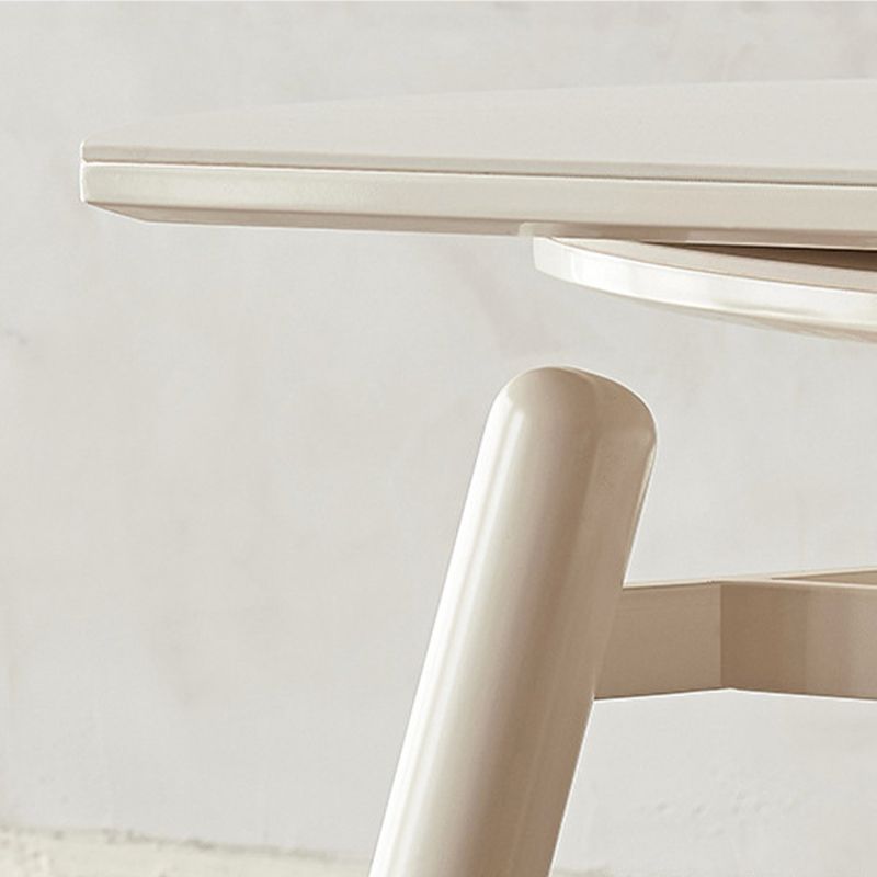 Table à manger moderne en pierre, 4 pieds en chêne, pour salle à manger