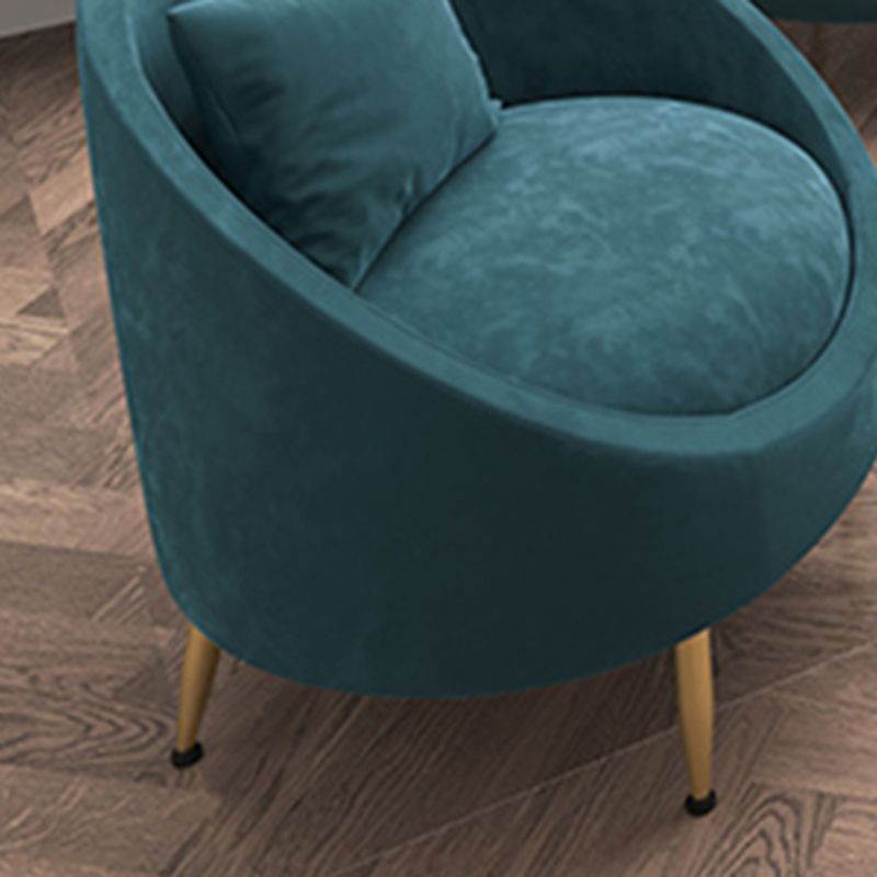 Velvet Peiger Armsofa zeitgenössisch mit genähtem Kissen zurück für die Wohnung