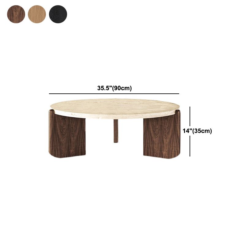 Single 3 Legs Coffee Table Wooden Modern Beige/Brown/Black Cocktail Table Clearhalo 'Coffee & Accent Tables' 'Coffee Tables' 'coffee_tables' 'furn' 'furn_coffee_tables' 'Furniture' 'furniture_coffee_tables' 'Living Room Furniture' 1200x1200_191d3497-614e-41a8-9797-8549a93ca0a1