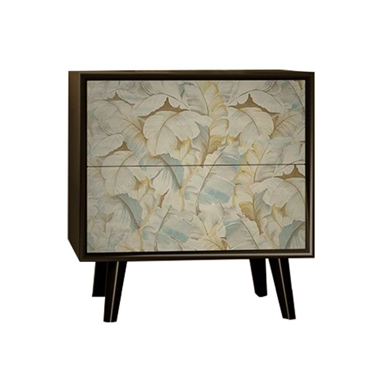 ベッドルーム用の2つの引き出し付きのコンテンポラリーナイトテーブルストレージアクセントテーブルナイトスタンド