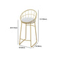 Glam Style 1/2/7 Pieces Faux Marble Bar Table Set Fixed Table Counter Set for Home Use Clearhalo 'Bar Furniture' 'furn' 'furn_home_bar_bar_sets' 'Furniture' 'Home Bars & Bar Sets' 'home_bar_bar_sets' 'Kitchen & Dining Furniture' 1200x1200_191ec0af-13eb-4baf-bd39-a68f2996da49