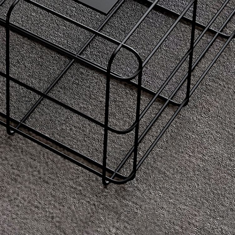 Mid-Century Modern Black Cocktail Table in Iron 1 Coffee Table Clearhalo 'Coffee & Accent Tables' 'Coffee Tables' 'coffee_tables' 'furn' 'furn_coffee_tables' 'Furniture' 'Living Room Furniture' 1200x1200_1920a0ed-52c5-4937-b8b4-6f49999400b8