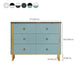 Cómoda doble horizontal Glam, cómoda de almacenamiento de piedra para dormitorio