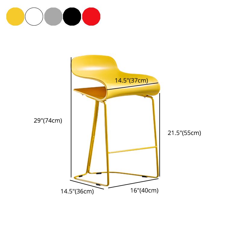 PP Bucket Counter Stools for Home Modern Design Armless Stools with Metal Base Clearhalo 'Bar Furniture' 'Bar Stools' 'bar_stools' 'furn' 'furn_bar_stools' 'furniture_bar_stools' 'Kitchen & Dining Furniture' 'kitchen&dining_furn' 'kitchen' 'kitchen_furn' Furniture' 1200x1200_1923f467-8bc4-45df-bbd1-377e50c6df5a