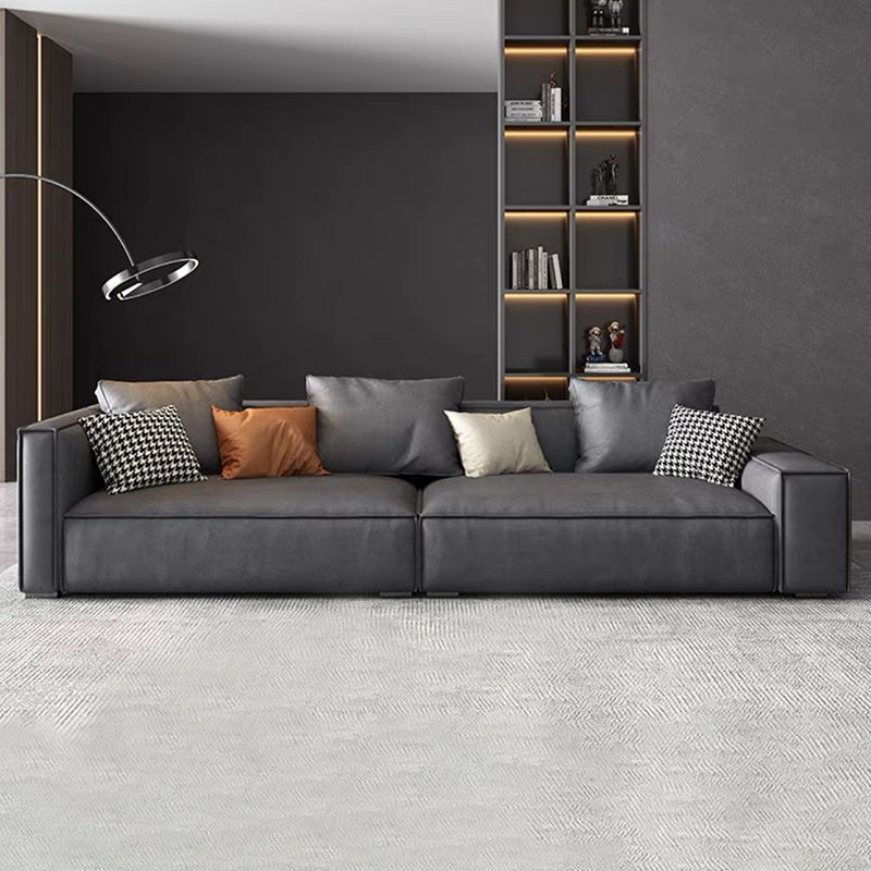 Zeitgenössische Kunstleder mit 4-Sitzzimmer mit 4-Sitzzimmer-Armkissen mit 4 Sitzplätzen