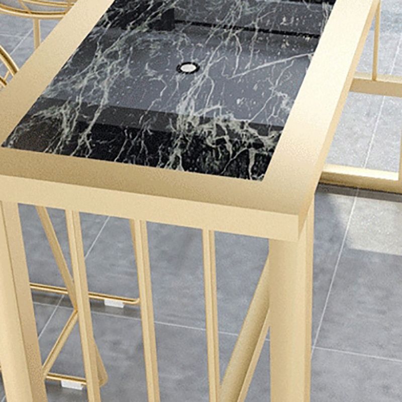 Modern Pub Height Dining Table Faux Marble Top Pub Table for Patio Use Clearhalo 'Bar Furniture' 'Bar Tables' 'bar_tables' 'furn' 'furn_bar_tables' 'Furniture' 'Kitchen & Dining Furniture' 1200x1200_19278f7d-0923-44b0-ab3e-a5e8885b8157