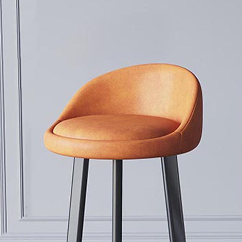 Contemporary Home Swivel Stool Matte Finish Upholstered Bar Stools