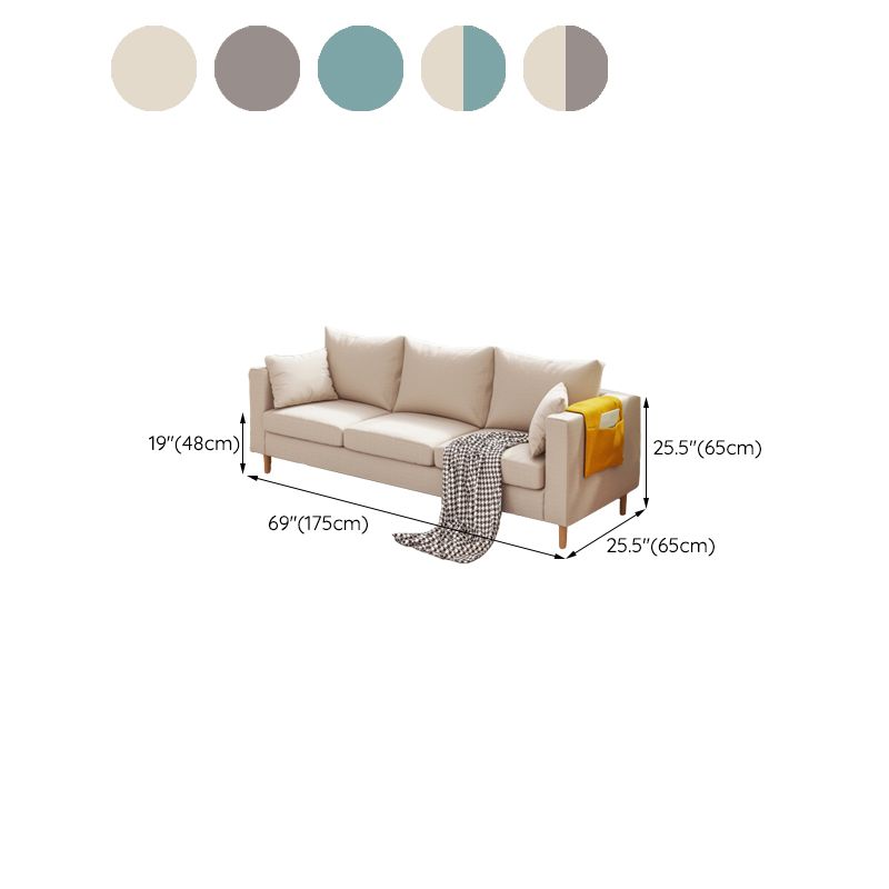 25 "breites zeitgenössisches Sofa -Bettkissen Sitzgelegenheiten mit Kissen