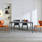 Industrial Sintered Stone Dining Table 4 Legs Solid Aluminum Base Rectangle Table for Home Clearhalo ' dining_table' 'Dining Tables & Seating' 'Dining Tables' 'furn' 'furn_dining_table' 'Furniture' 'furniture_dining_table' 'Kitchen & Dining Furniture' 'kitchen&dining_furn' 'kitchen' 'kitchen_dining_table' 1200x1200_19292127-3c38-400b-9d5f-acba4566c67e