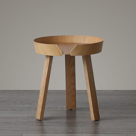 Solid Wood Tray Top End Table 3/4 Legs 2 Pieces Side Table Set