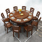 Traditional Dining Table Round Rubberwood Dinner Table for Dining Room Clearhalo 'Dining Tables & Seating' 'Dining Tables' 'dining_table' 'furn' 'furn_dining_table' 'Furniture' 'Kitchen & Dining Furniture' 1200x1200_192d904f-620c-4a39-a98d-c6c862b10b8d