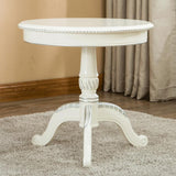 23.6"/28.3" Tall Pedestal End Table Natural/brown/black/white Round Wood Side End Table Clearhalo 'Coffee & Accent Tables' 'End & Side Tables' 'end_side_tables' 'furn' 'furn_end_side_tables' 'Furniture' 'Living Room Furniture' 1200x1200_192db074-7ff8-4053-bb22-342334ab3bd1