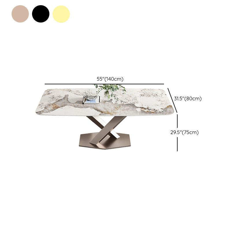 Luxe gesinterde stenen keukentafel rechthoek Home keukenbureau