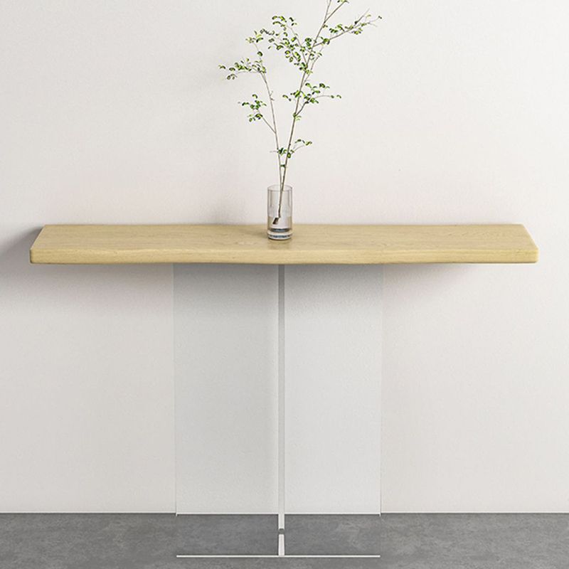 Contemporary Acrylic Console Table 11.8" W Rectangle End Table Clearhalo 'Console Tables' 'console_tables' 'Entry & Mudroom Furniture' 'furn' 'furn_console_tables' 'Furniture' 1200x1200_1930a67a-d4d6-4812-a517-a786bebbaf6a