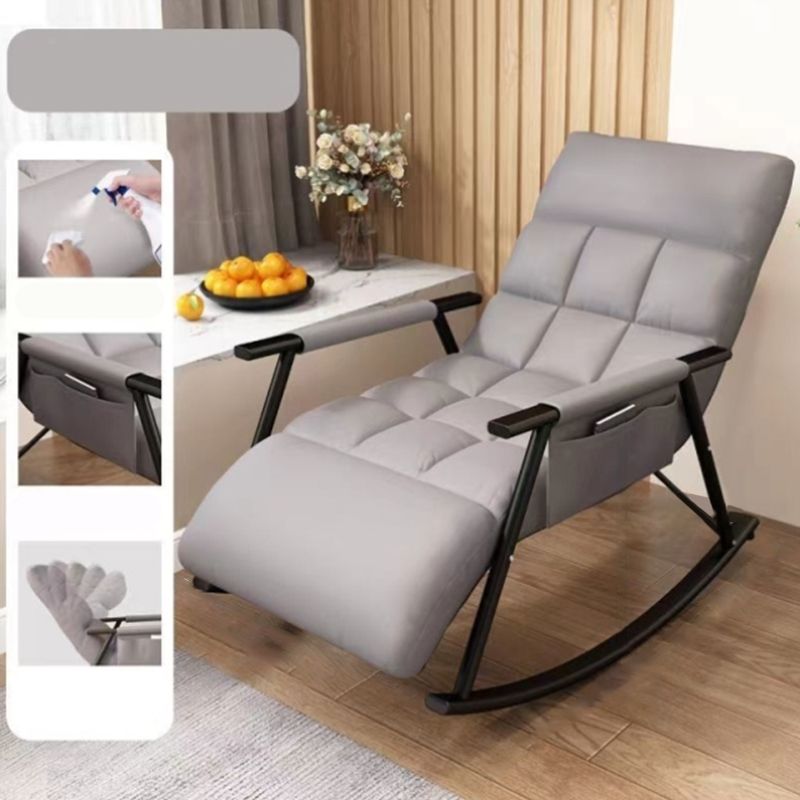 Chaise de fauteuil incliné créatif couleurs de couleur de couleur unie en cuir en cuir solide