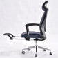 Sedia da scrivania moderna e contemporanea con rotelle e schienale alto in rete