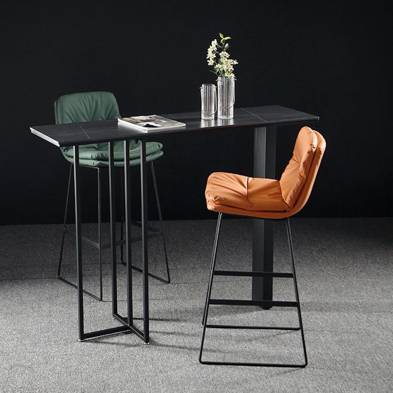 Industrial Rectangle Top Counter Table Marble Top 42-inch Height Table Clearhalo 'Bar Furniture' 'Bar Tables' 'bar_tables' 'furn' 'furn_bar_tables' 'Furniture' 'furniture_bar_tables' 'Kitchen & Dining Furniture' 'kitchen&dining_furn' 'kitchen' 1200x1200_19347677-5a94-484d-8a55-e7a6ea494787