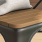 Moderne 1/2/3-delige eetset ronde houten eettafel voor balkon