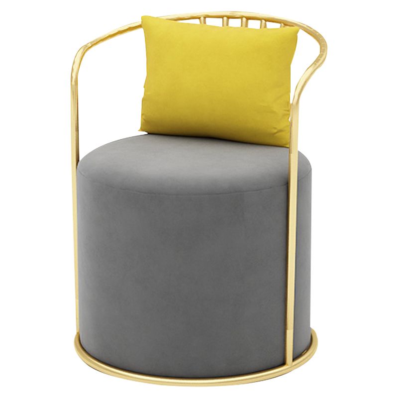 Glam Velvet Dining Room Chair Metal Dining Side Armless Chair for Restaurant Use