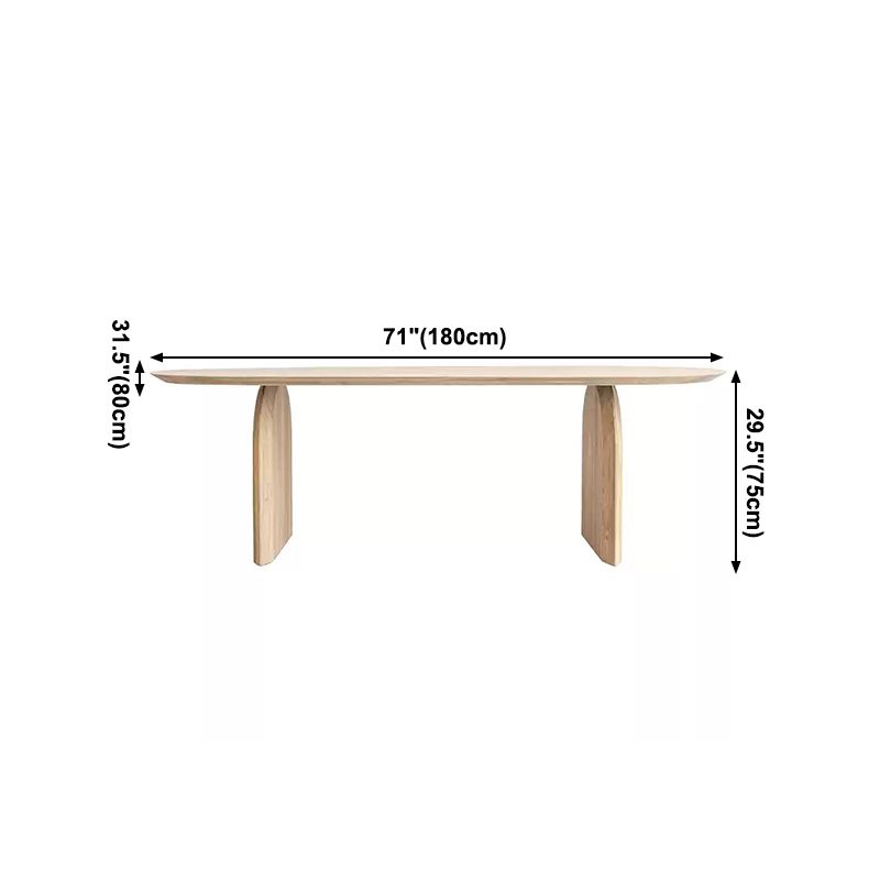 Oval Dinette Table Simplicity Style Double Pedestal Furniture for Indoor Clearhalo ' dining_table' 'Dining Tables & Seating' 'Dining Tables' 'furn' 'furn_dining_table' 'Furniture' 'furniture_dining_table' 'Kitchen & Dining Furniture' 'kitchen&dining_furn' 'kitchen' 'kitchen_dining_table' 1200x1200_193bdc8e-1ccc-4aaf-888e-c124b5b687c1