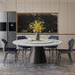 Round Dinette Table Modern Style Pedestal Dining Site Table with Turntable Clearhalo ' dining_table' 'Dining Tables & Seating' 'Dining Tables' 'furn' 'furn_dining_table' 'Furniture' 'furniture_dining_table' 'Kitchen & Dining Furniture' 'kitchen&dining_furn' 'kitchen' 'kitchen_dining_table' 1200x1200_193c1f99-fed4-4142-a896-5bc1429db876