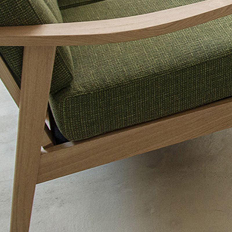 Living Room Contemporary Square Arm Stationary Slipcovered Sofa