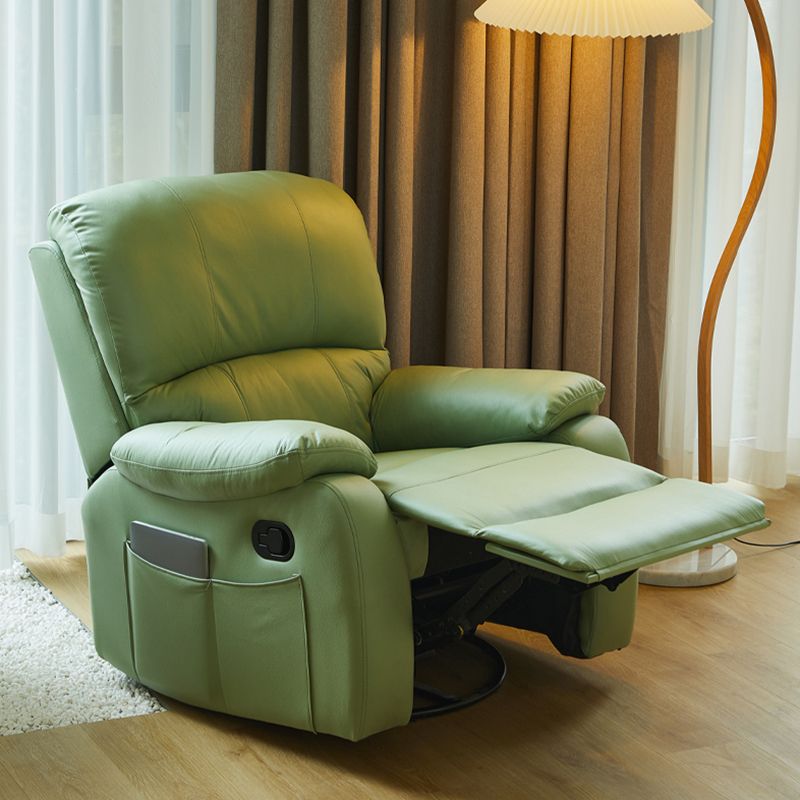 Sedia reclinabile in pelle reclinabile a poltrone