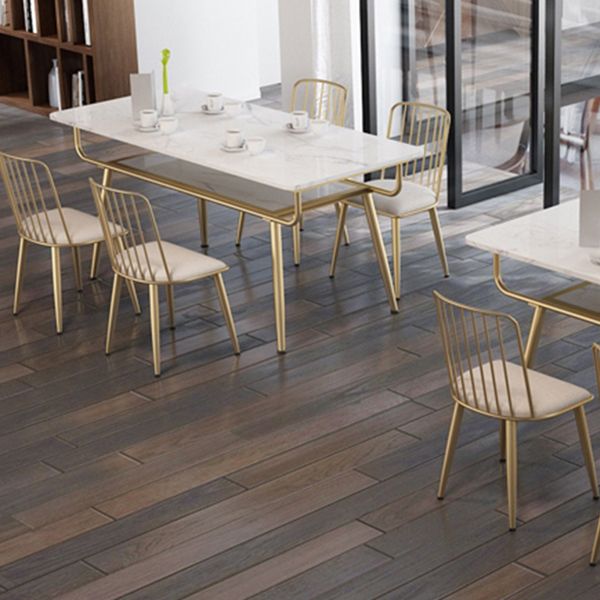 Rectangle Marble Dining Site Table Traditional Luxury Dining Room Collection with 4-foot Clearhalo ' dining_table' 'Dining Tables & Seating' 'Dining Tables' 'furn' 'furn_dining_table' 'Furniture' 'furniture_dining_table' 'Kitchen & Dining Furniture' 'kitchen&dining_furn' 'kitchen' 'kitchen_dining_table' 1200x1200_1943c655-d3f5-4373-93c3-c33e3281e7ec