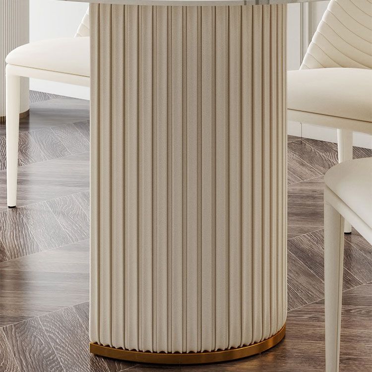 Glam 1/2/5/6/7 Pieces Dining Set Oval Sintered Stone Dining Table Set for Dining Areas Clearhalo 'Dining Room Sets' 'Dining Tables & Seating' 'dining_room_set' 'furn' 'furn_dining_room_set' 'Furniture' 'furniture_dining_room_set' 'Kitchen & Dining Furniture' 1200x1200_19441800-257c-4cec-8d65-06987965b85b