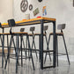 Modern Rectangle Wood Cocktail Bar Table Footrest Indoor Bar/Dinette Table Clearhalo 'Bar Furniture' 'Bar Tables' 'bar_tables' 'furn' 'furn_bar_tables' 'Furniture' 'furniture_bar_tables' 'Kitchen & Dining Furniture' 'kitchen&dining_furn' 'kitchen' 1200x1200_1944800d-a7d7-4f34-9ee6-010c54bc0647
