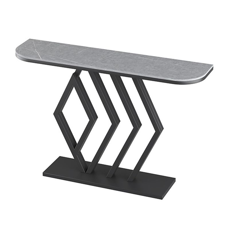 Table de consola contemporánea de piedra de 11 "de ancho Sofá de la consola de la luna