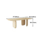 Rectangle Light Yellow Dining Table Pine Solid Wood Table Luxury with 3 Legs Clearhalo ' dining_table' 'Dining Tables & Seating' 'Dining Tables' 'furn' 'furn_dining_table' 'Furniture' 'furniture_dining_table' 'Kitchen & Dining Furniture' 'kitchen&dining_furn' 'kitchen' 'kitchen_dining_table' 1200x1200_194718b7-9384-4f3d-97df-36e9246e0f24