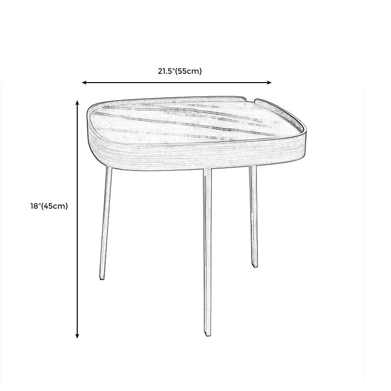 Modern Slate/metal Oval/square Coffee Table for Living Room Cocktail Table Clearhalo 'Coffee & Accent Tables' 'Coffee Tables' 'coffee_tables' 'furn' 'furn_coffee_tables' 'Furniture' 'Living Room Furniture' 1200x1200_1947de5f-bce1-4776-8d80-a430ca1c0be0