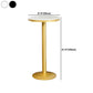 Glam 1/2/3/4/5 Pieces Round Bar Table Set Fixed Table Counter Set for Dining Room Clearhalo 'Bar Furniture' 'furn' 'furn_home_bar_bar_sets' 'Furniture' 'Home Bars & Bar Sets' 'home_bar_bar_sets' 'Kitchen & Dining Furniture' 1200x1200_19495cbe-1725-422e-9881-b570d7e393fb
