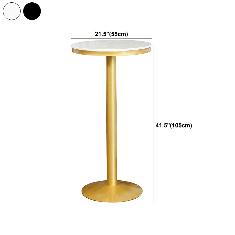 Glam 1/2/3/4/5 Pieces Round Bar Table Set Fixed Table Counter Set for Dining Room Clearhalo 'Bar Furniture' 'furn' 'furn_home_bar_bar_sets' 'Furniture' 'Home Bars & Bar Sets' 'home_bar_bar_sets' 'Kitchen & Dining Furniture' 1200x1200_19495cbe-1725-422e-9881-b570d7e393fb