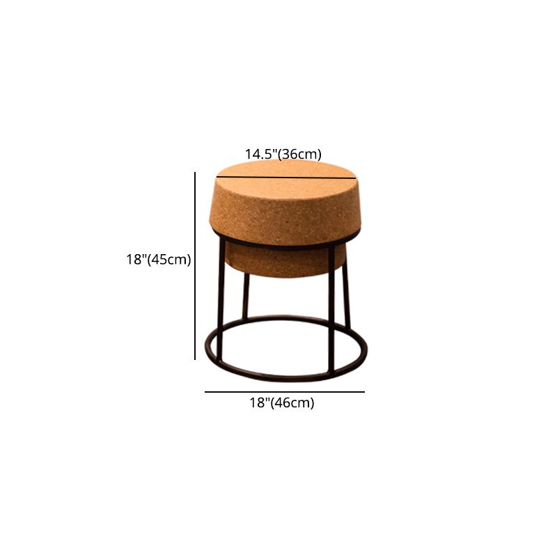 Modern Armless Backless Counter Stool Steel Cafe Bar Stool with Wooden Seat Clearhalo 'Bar Furniture' 'Bar Stools' 'bar_stools' 'furn' 'furn_bar_stools' 'furniture_bar_stools' 'Kitchen & Dining Furniture' 'kitchen&dining_furn' 'kitchen' 'kitchen_furn' Furniture' 1200x1200_19497261-39b1-4eb9-af82-68599218a630