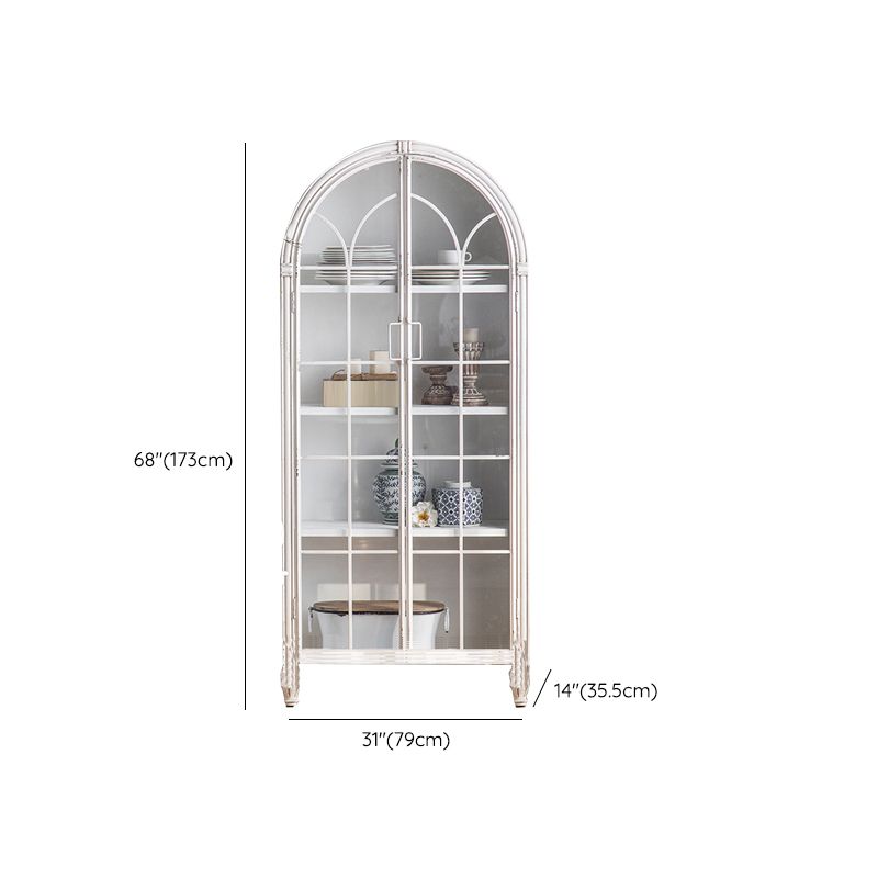Traditional Solid Wood Display Stand Glass Doors Storage Cabinet for Living Room Clearhalo 'Display & China Cabinets' 'display_china_cabinets' 'furn' 'furn_display_china_cabinets' 'Furniture' 'Kitchen & Dining Furniture' 1200x1200_194a3257-e437-4e82-9e6b-504dd2beb6ab