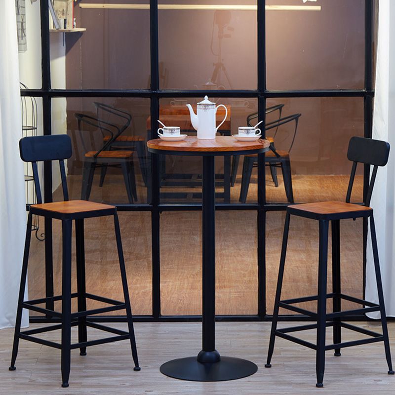Brown Solid Wood Bar Table Industrial Dining Table for Kitchen Living Room Clearhalo 'Bar Furniture' 'Bar Tables' 'bar_tables' 'furn' 'furn_bar_tables' 'Furniture' 'Kitchen & Dining Furniture' 1200x1200_194abc45-cb92-41bd-a561-e5267034f0dc