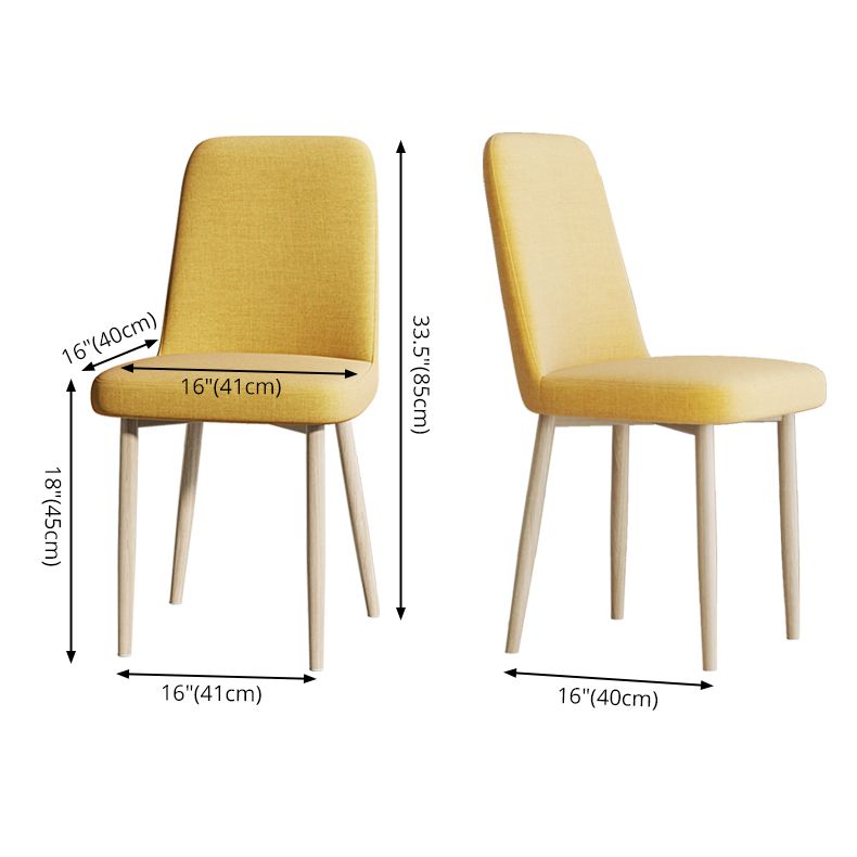 Fabric Dining Side Chairs Glam Style Parsons Chair of 16'' Wide for Kitchen Clearhalo ' kitchen&dining_furn' 'Dining Chairs' 'Dining Tables & Seating' 'dining_chair' 'Furniture' 'furniture_dining_chair' 'Kitchen & Dining Furniture' 'kitchen' 1200x1200_194ae51e-6384-4411-9625-aeda76f8757b
